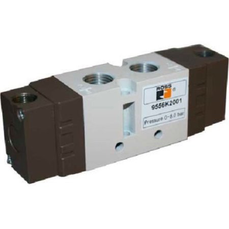ROSS CONTROLS ROSS 5/3 Closed Center Double Pressure Controlled Directional Valve, 9557K3010 9557K3010
